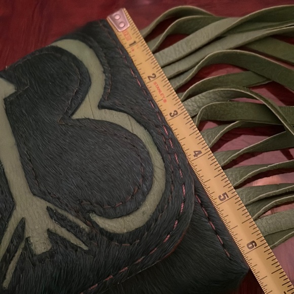 LovLeathers *NEW* SOLD OUT Handmade Cowhide Leather Western Clutch Purse - Picture 11 of 11